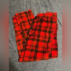 (6/$10) Red and Black Plaid Pajama Pants